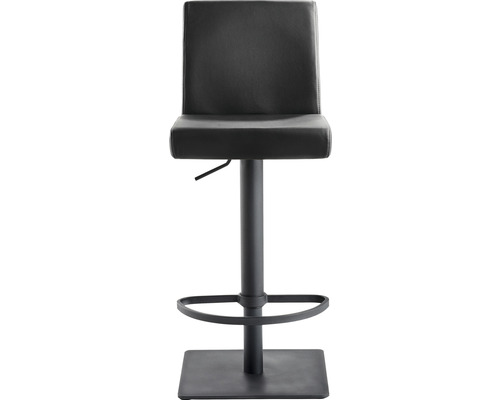 Tabouret de bar avec revêtement en similicuir et repose-pieds
