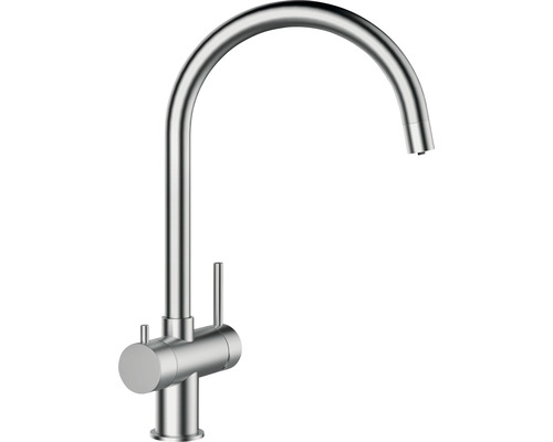 Robinet de cuisine Schock avec fonction de filtre ARES acier inoxydable sans filtre 561000EDM Robinet de cuisine en métal