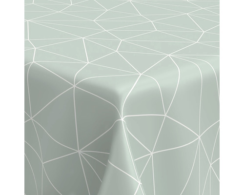 Nappe Veniline Polygon menthe 140 cm de largeur (au mètre)