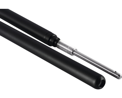 Compas d''exposition noir avec tige argentée