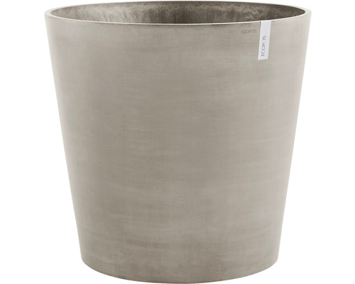 Pflanztopf Ecopots Amsterdam mit Rollen Kunststoff Ø 60 cm H 56 cm braungrau