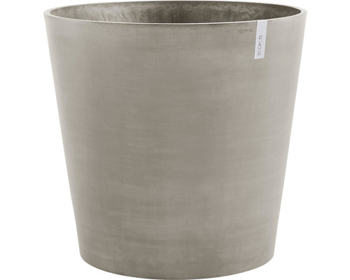 Pflanztopf Ecopots Amsterdam mit Rollen Kunststoff Ø 80 cm H 75 cm braungrau Pflanzgefäß aus Kunststoff