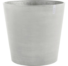 Pot de fleurs gris en plastique