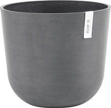 Pot de fleurs gris en plastique