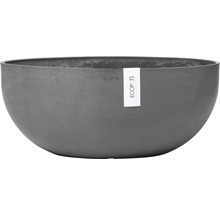 Cache-pot gris de forme ronde
