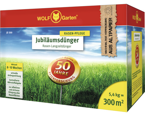 Rasendünger Wolf-Garten Jubiläumsdünger 5,4 kg 300 m²