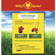 Wolf Garten Jubiläumsdünger Engrais gazon longue durée et épandeurs d''engrais pour l''entretien du gazon