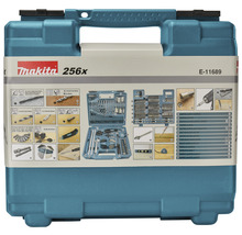 Jeu d''outils Makita de 256 pièces dans une mallette à outils