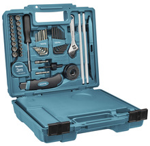 Boîte à outils Makita avec clés, tournevis, embouts et autres outils