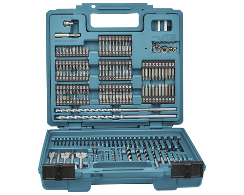 Jeu de forets et d''embouts dans une mallette ouverte