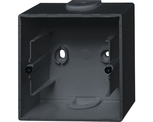Boîtier en saillie Busch-Jaeger pour inserts 1 emplacement Future Linear noir/mat Boîte d''installation pour installations électriques