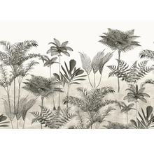 Papier peint avec motif de palmiers et de fougères