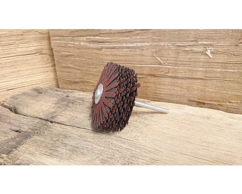 Meule à lamelles avec tige pour perceuses