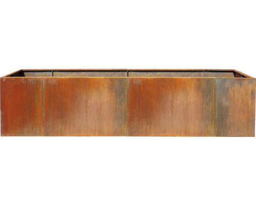 Jardinière surélevée classique palatino Urban 300 x 50 x 70 cm acier Corten Jardinière rectangulaire en métal