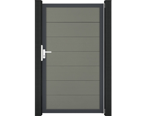 Portillon simple GroJa Flex Grande cadre anthracite 100 x 180 cm gris