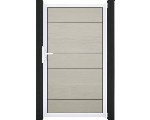 Portillon simple GroJa Flex Grande cadre aluminium 100 x 180 cm bicolore