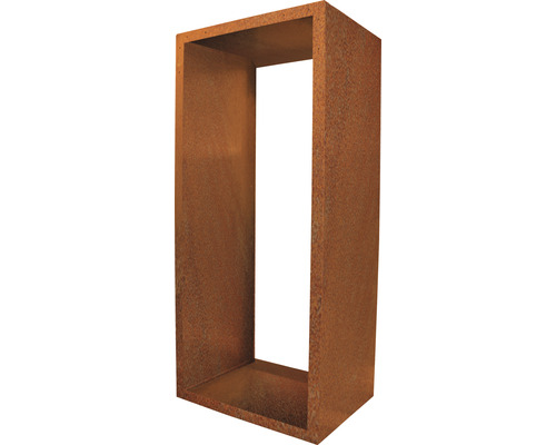 Kaminholzunterstand Palatino Corten 55 x 40 x 120 cm braun