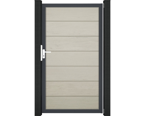 Portillon simple GroJa Flex Grande cadre anthracite 100 x 180 cm bicolore