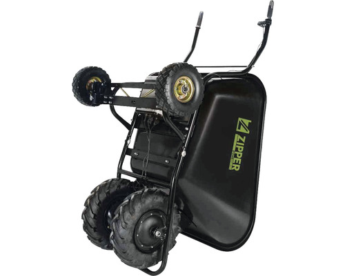 Elektro-Motorschubkarre mit Mulde und Rädern