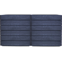 Jardinière surélevée classique GARANTIA Ergo Quadro 2 L avec système d'économie d'eau Flora 75 160 x 80 x 75 cm stone