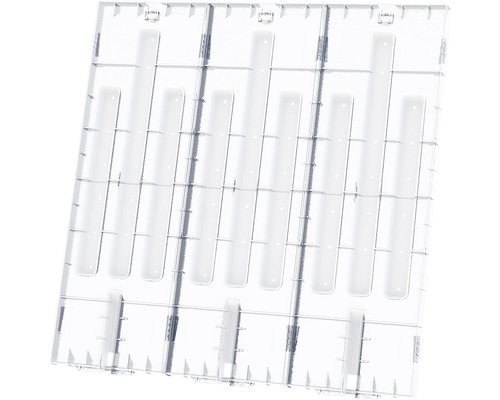 Couvercle pour carré potager GARANTIA Ergo Quadro L 80 x 80 x 5 cm transparent Insert en plastique pour tiroirs