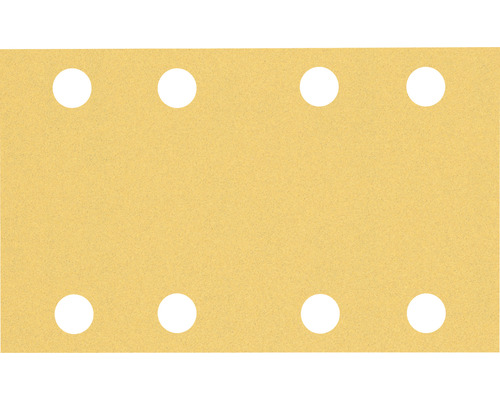 Feuille abrasive pour ponceuse vibrante Bosch Professional, 80, granulométrie, 8 Panneau isolant avec trous