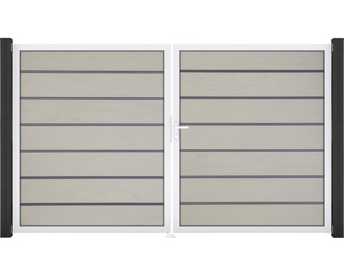 Doppeltor GroJa Flex Grande Premium rechts Rahmen Aluminium 300 x 180 cm bi-color