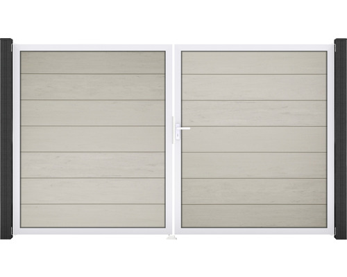 Doppeltor GroJa Flex Grande rechts Rahmen Aluminium 300 x 180 cm bi-color