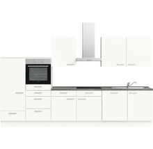 nobilia elements Küchenzeile mit Geräten Urban 360 cm alpinweiss matt vormontiert Variante links 4004539037717