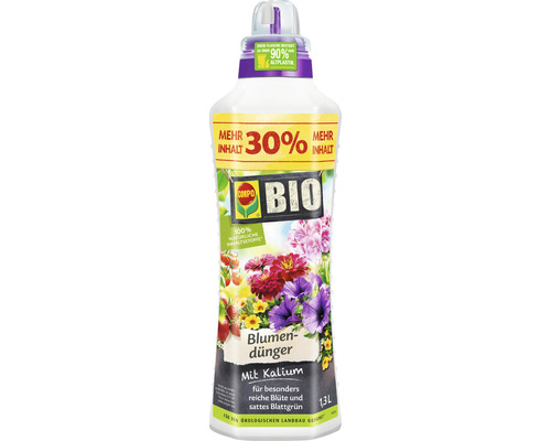 Engrais pour fleurs COMPO BIO 1,3 l engrais liquide au potassium