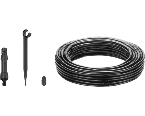 Gartenbewässerung GARDENA Tropfbewässerung Set Hecke 25 m Tropfbewässerungs-Set mit Schlauch, Verbinder, Haltepfahl und Endstopfen für die Gartenbewässerung