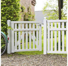Portail de jardin en bois ouvert