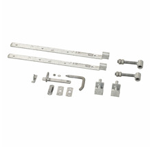 Gartentor Beschlagset mit Riegel und Bändern