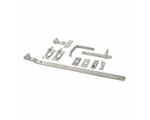 Torriegel-Set mit verschiedenen Beschlägen und Riegel