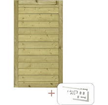 Portail en bois, accessoires de montage inclus