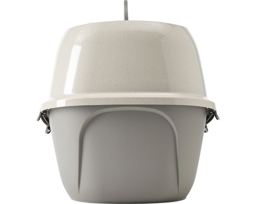 Geschlossene Katzentoilette mit Haube