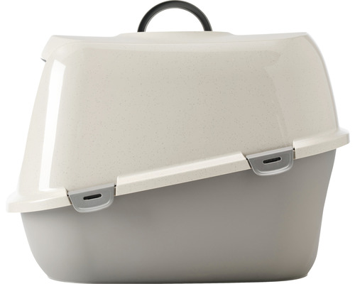 Geschlossene Katzentoilette mit Tragegriff