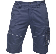 Blaue Arbeitsshorts mit Taschen