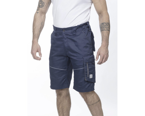 Blaue Arbeitsshorts mit mehreren Taschen