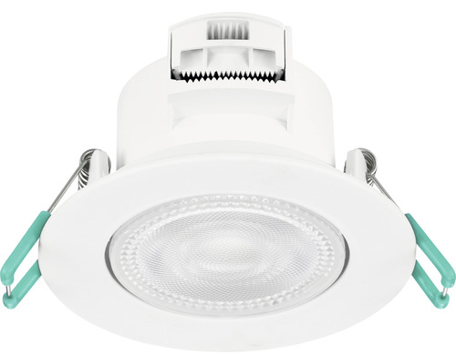 Éclairage à encastrer LED pivotant IP44 5,5W 550 lm réglable blanc 2700/3000/4000 K Sylspot blanc Ø 87/68-74 mm 230 V