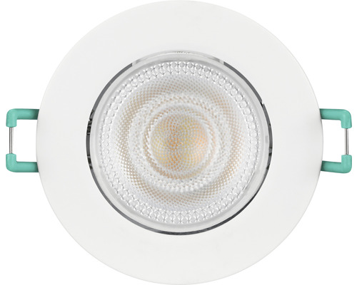 Spot encastrable de forme ronde avec clips de fixation