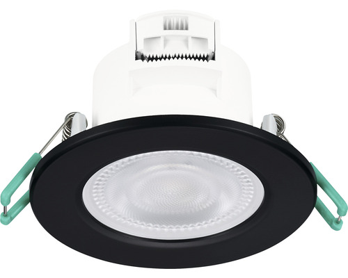 Éclairage encastré LED IP65 5,5W 550 lm blanc réglable 2700/3000/4000 K SylSpot noir Ø 87/68-74 mm 230V