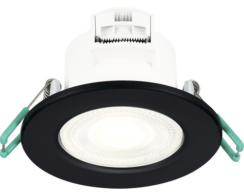 Deckeneinbaustrahler mit schwarzer Blende