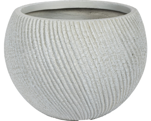 Pot pour plantes Lafiora pierre artificielle ondulé Ø 54 cm gris