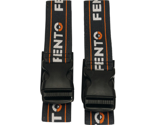 Deux sangles d''arrimage avec logo Fento et boucle