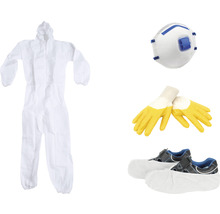 Malerschutzset mit Maleroverall, Handschuhe, Staubschutzmaske 6- teilig-thumb-0