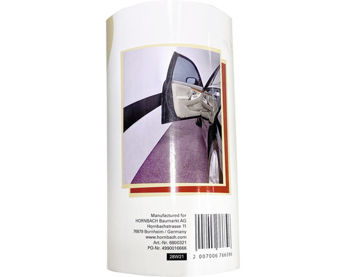 Etikett einer Verpackung mit Abbildung eines Autos