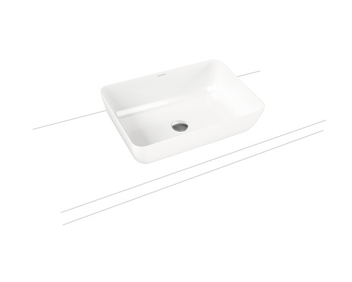 Lavabo à poser KALDEWEI CAYONO 52 x 35,5 cm blanc alpin brillant Emaillé 913506000001