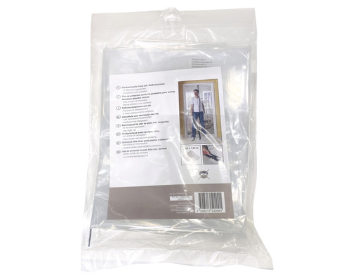 Film de protection contre la poussière avec fermeture éclair dans un emballage en film