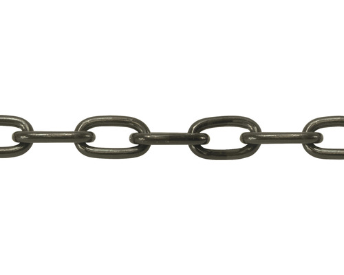 Nahaufnahme einer schwarzen Stahlkette